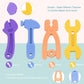 SJDSND Baby Teething Toys - Silicone Hammer Wrench Shape for 0-12 Months, Safe Chew Toys for Boys & Girls