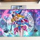 New Mlikemat Playmat Dark Magician Girl Tcg Ccg Ocg Trading Card Game Mat With Zones + Free Bag (Zd039-555-A)