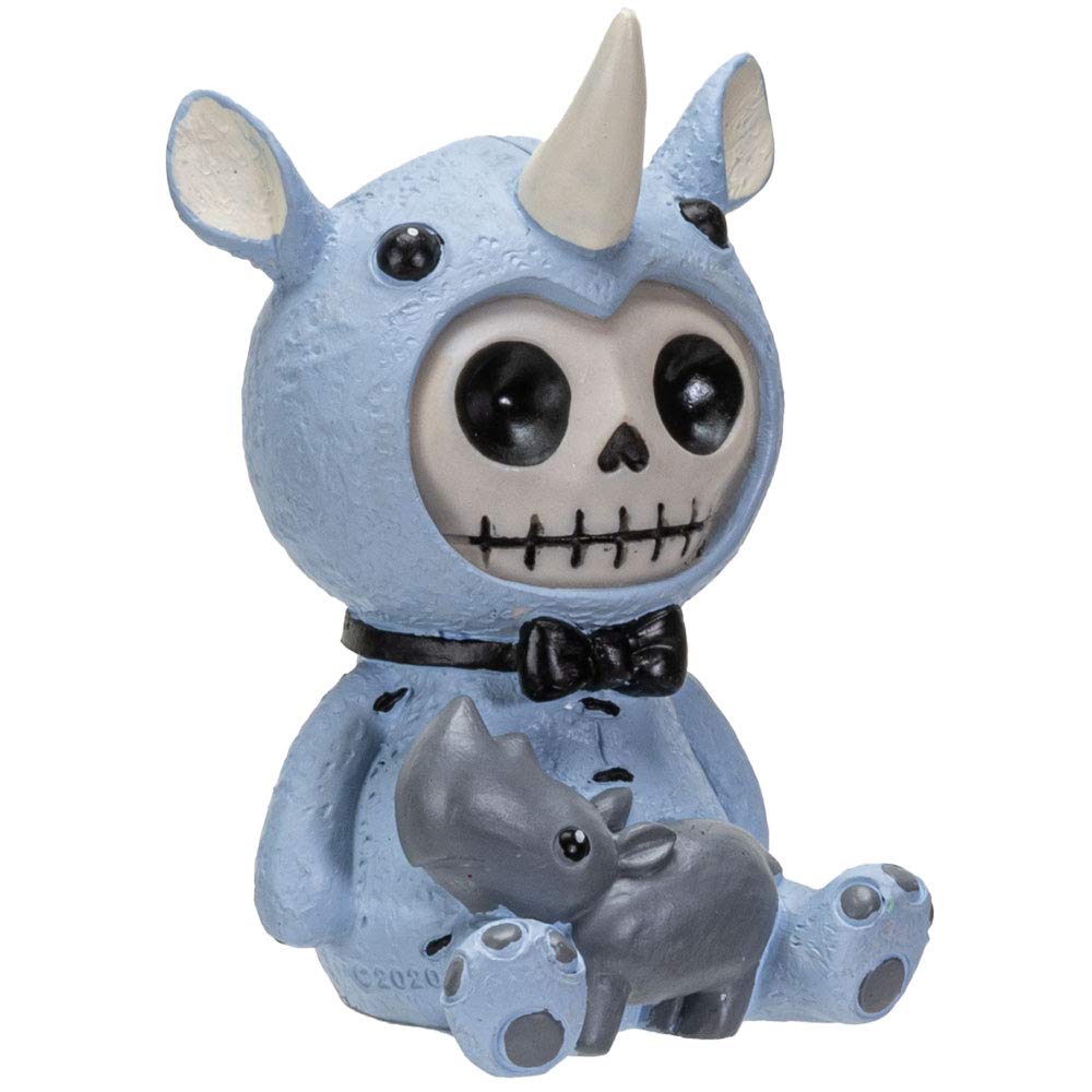 Furrybones Summit Collection Buster Figurine Decorative Signature In Rhinoceros Costume 3 Inch Tall Collectible Statue