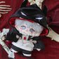 Niannyyhouse 10Cm 20Cm Doll Clothes Shawl Bow Tie Shirt Pants Belts Demon Suits Plush Doll Dress Up Accessories (Black, 10Cm)