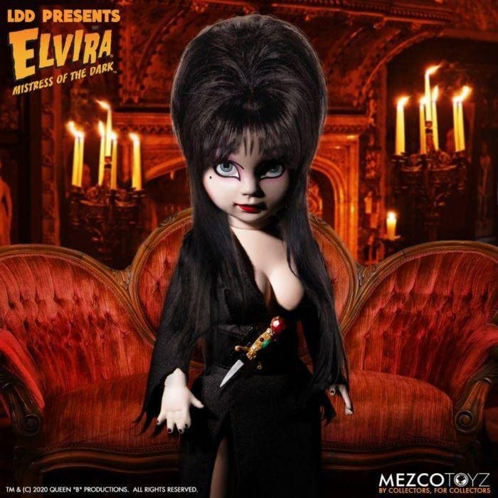 Living Dead Dolls Presents Elvira Mistress Of The Dark 10 Inch Collectible Doll