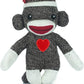 Made By Aliens Adorable Sock Monkey 6 Inches, The Original Traditional Hand Knitted Stuffed Animal Toy Gift-For Kids, Babies, Teens, Girls And Boys Baby Doll Present Puppet (Brown)