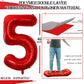 Goer Number 50 Balloons For 50Th Birthday Party Decorations,42 Inch Jumbo Foil Helium Balloons For 50Th Anniversary (Red)