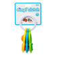 Roaqua 30 packs Bulk heart shape Mini Pop Fidget Key Chain