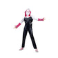 Marvel Spider-Gwen Official Youth Halloween Costume - Premium Quality Hooded Jumpsuit With Pull On Fabric Mask (Small)