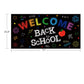 Back to School Banner Decorations - First Day of School Classroom Party Backdrop Supplies