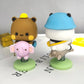 Yokushi 2 Pcs Bubu And Dudu Bears Car Dashboard Decorations, Cute Cartoon Statue Bears Panda Figurine Office Desk Decor For Deco