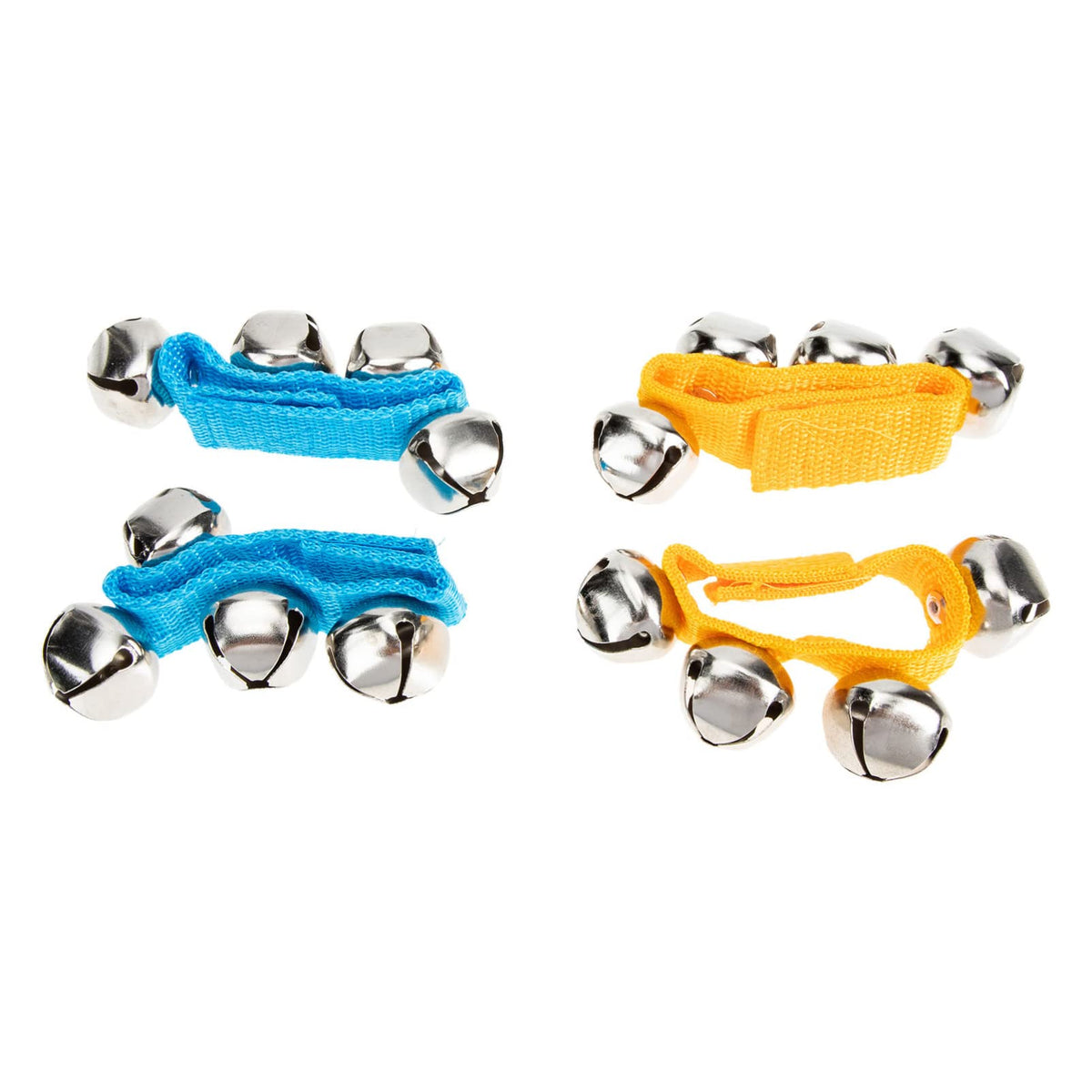 Excluzo 4Pcs Band Wrist Bells Bracelets Jingle Bells Musical Ankle Bells Instrument Percussion Rhythm Toys For Kids Birthday Gif