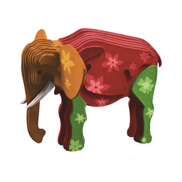 Trutru Elephant European 3D Puzzle Diy Craft Kit; Arts And Crafts, Model Kit