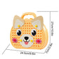 Magic Montessori Play Toolbox With Drill, 203Pcs Magic Montessori Play Toolbox Dog-Themed, 2D/3D Creativity Tool Box Montessori