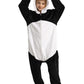 Lonulain Unisex Kids Animal Oneise Pajamas, Boys Girls Flannel Hooded Halloween Cosplay Costume/Homewear/Sleepwear (Panda,7-8 Ye