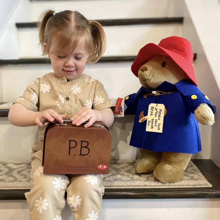YOTTOY Paddington Bear Plush Toy - Classic 16” Multicolor Stuffed Animal with Suitcase, Model 531
