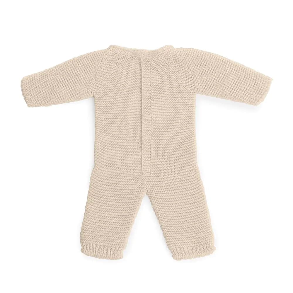 Miniland Clothes for Dolls 15'' Knitted Pajama Linen Color - ECO, Made in Spain, Quality, Role Play, Educational