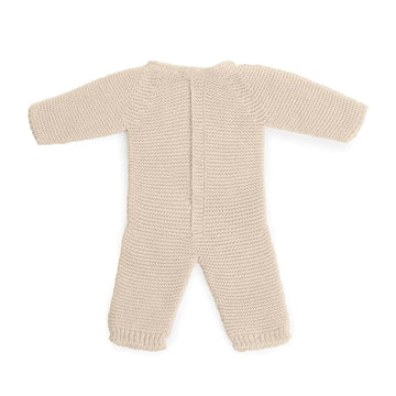 Miniland Clothes for Dolls 15'' Knitted Pajama Linen Color - ECO, Made in Spain, Quality, Role Play, Educational