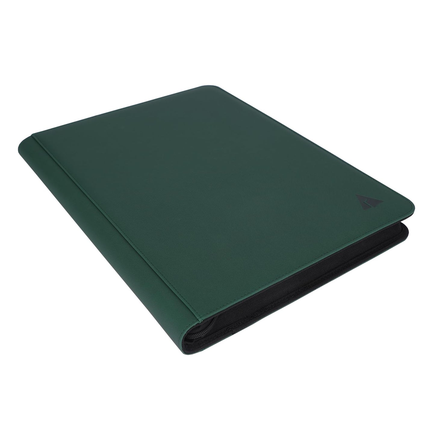 Rayvol enhanced 16-Pocket 1000 Card Binder  Ringless Trading Card Album Folder - Side Loading Black Page Pocket Binder for TCG -Forest Green