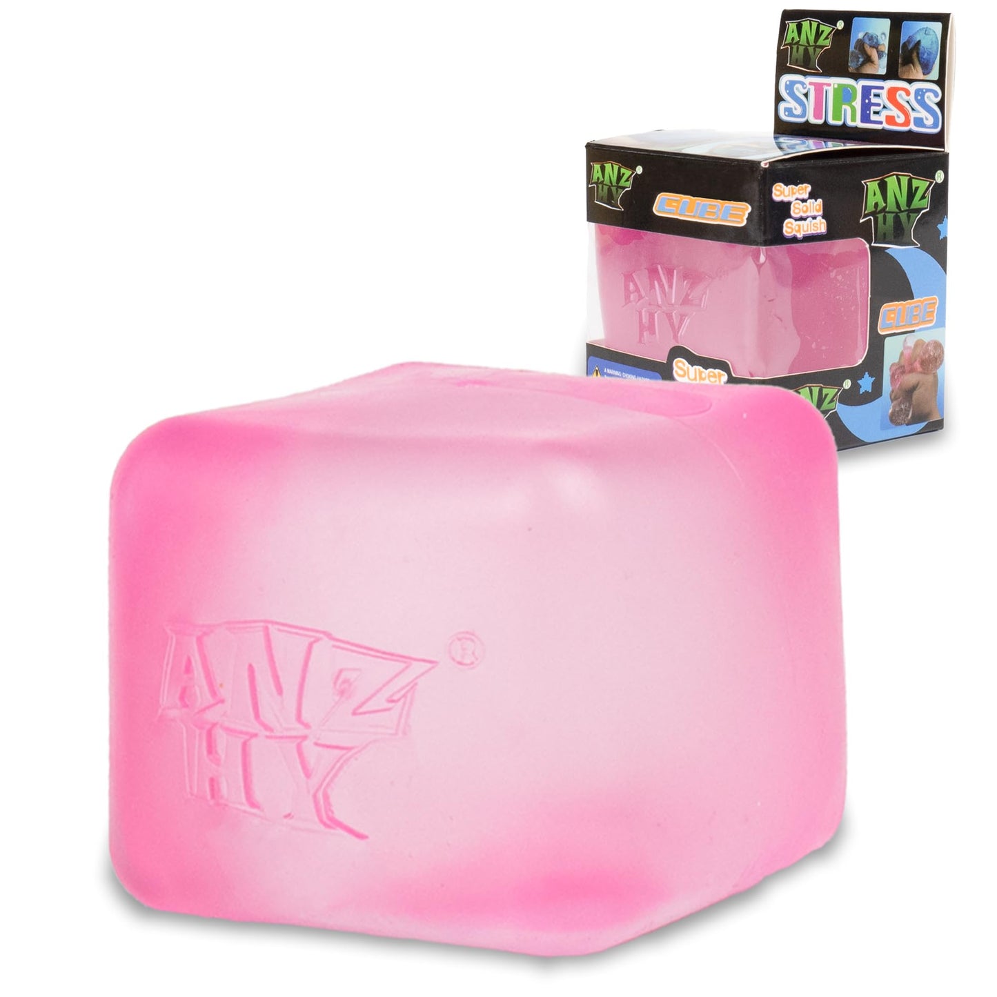 Stress Cube For Kid & Adults, Gel Filled Squishy Toys For Kids Stress Relief - High Density Squeeze Balls For Students Calming -