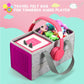 Carrying Case For Toniebox Starter Set And Tonies Figurines, Travel Felt Cloth Musical Toy Folding Bag For Toniebox Accessories (Purple)