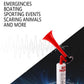 Handheld Pump Air Horn, Banhao Warning Cheering Horns Sports Events Loud Horn Loud Noise Maker Safety Horn For Boats Cars Party
