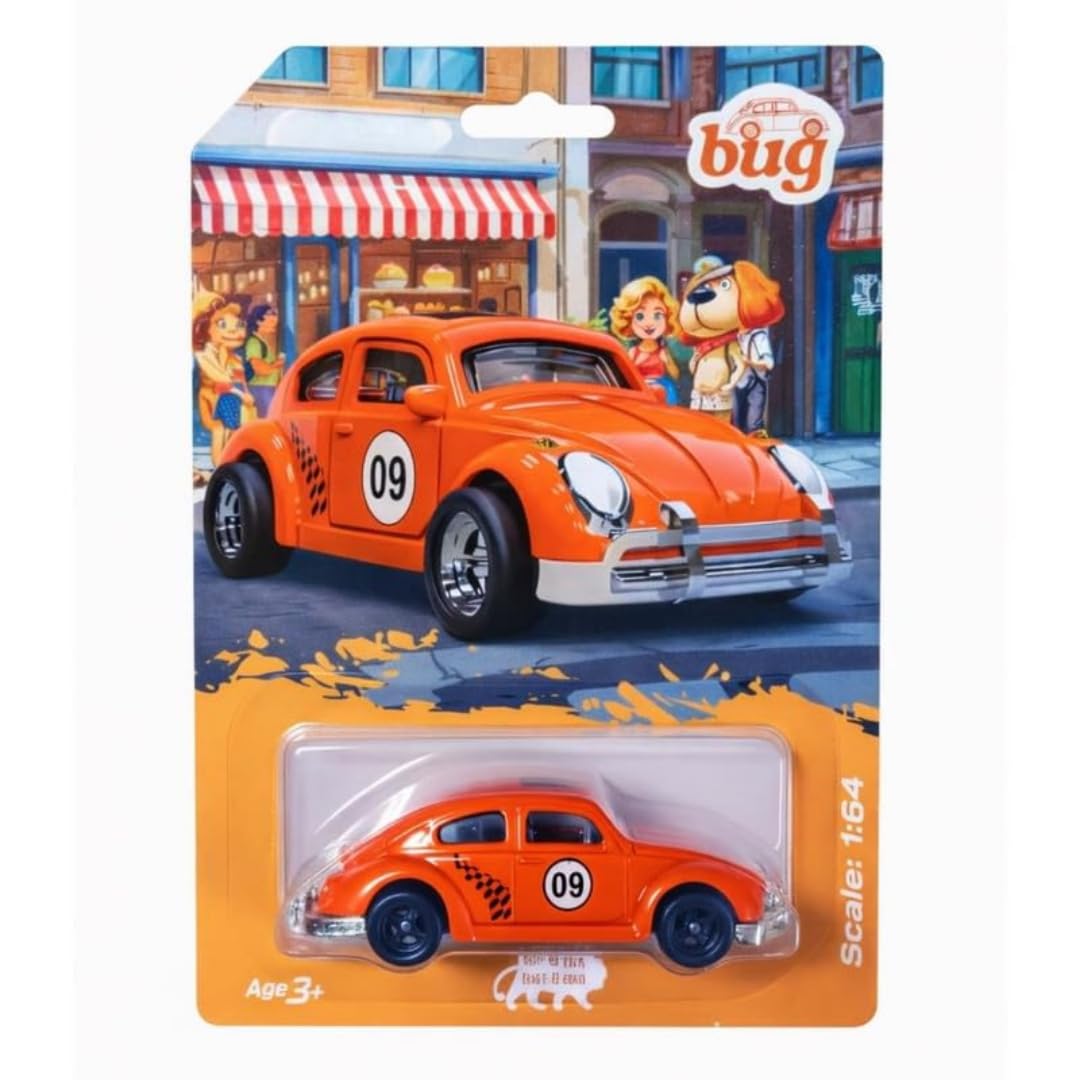 1:64 Volkswagen Beetle Die Cast Classic Bug Toy Car For Kids, Mini Vintage Beetle Style Model Vehicle,Collectible Play Car For B