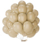Partywoo White Sand Balloons, 50 Pcs 12 Inch Latte Brown Balloons, Boho Brown Balloons For Balloon Garland Balloon Arch As Party Decorations,Neutral Birthday Decorations, Brown-F56
