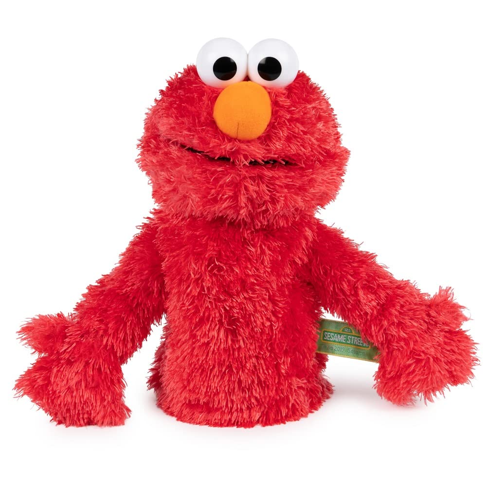 GUND Sesame Street Official Elmo Muppet Plush Hand Puppet  enhanced Plush Toy for Ages 1 & Up  Red  11 