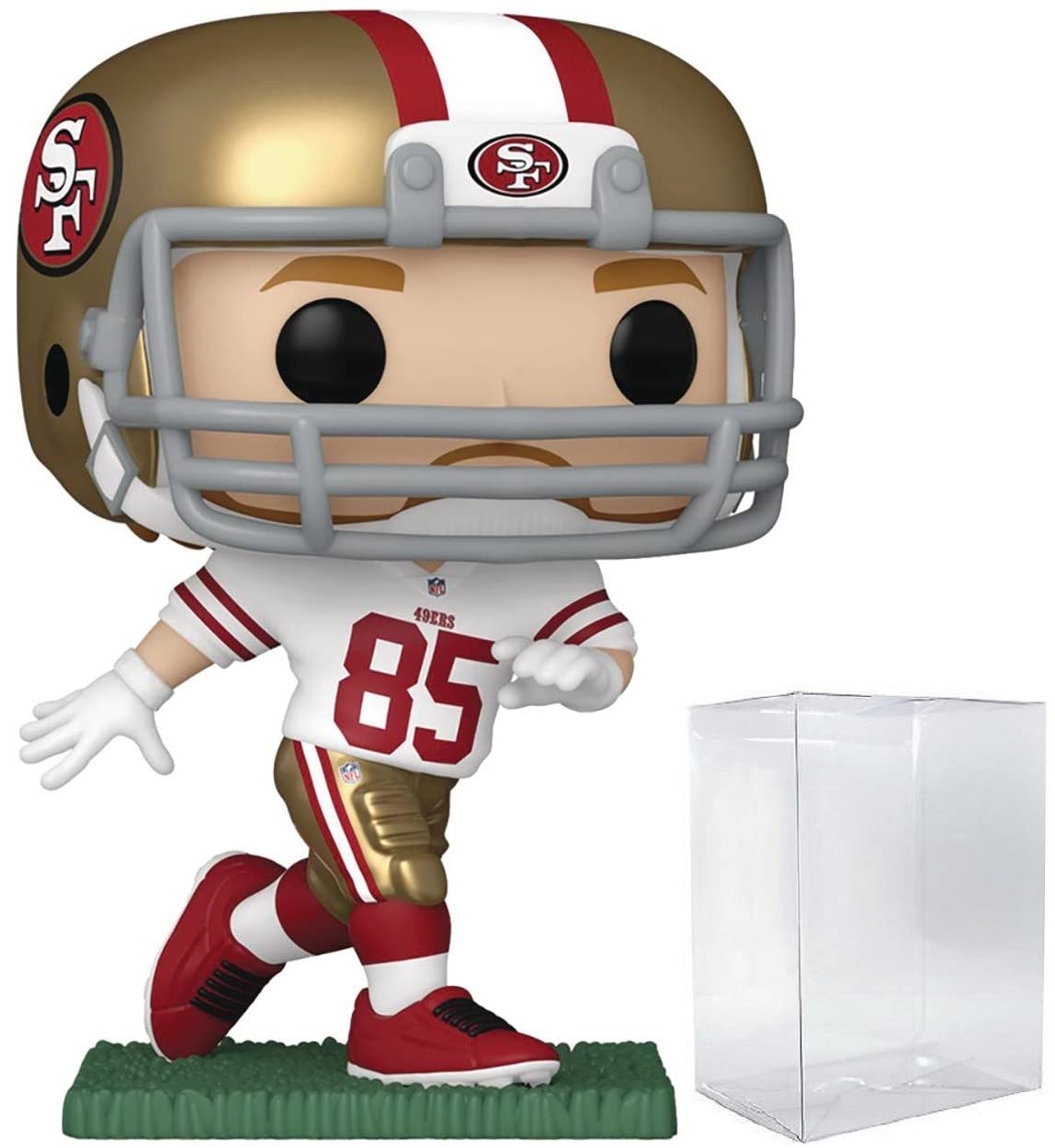 Funko POP Football Figure - 49ers George Kittle, 3.75" Vinyl, Multicolor, Model STL233790, Includes Box Protector Case