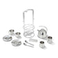 Melissa & Doug Stainless Steel Pretend Play Tea Set and Storage Rack for Kids (11 pcs)