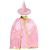 Zhzrche Halloween Costume Wizard Cape Witch Hat Cloak With Hat Children'S Role Play Party. (Pink)