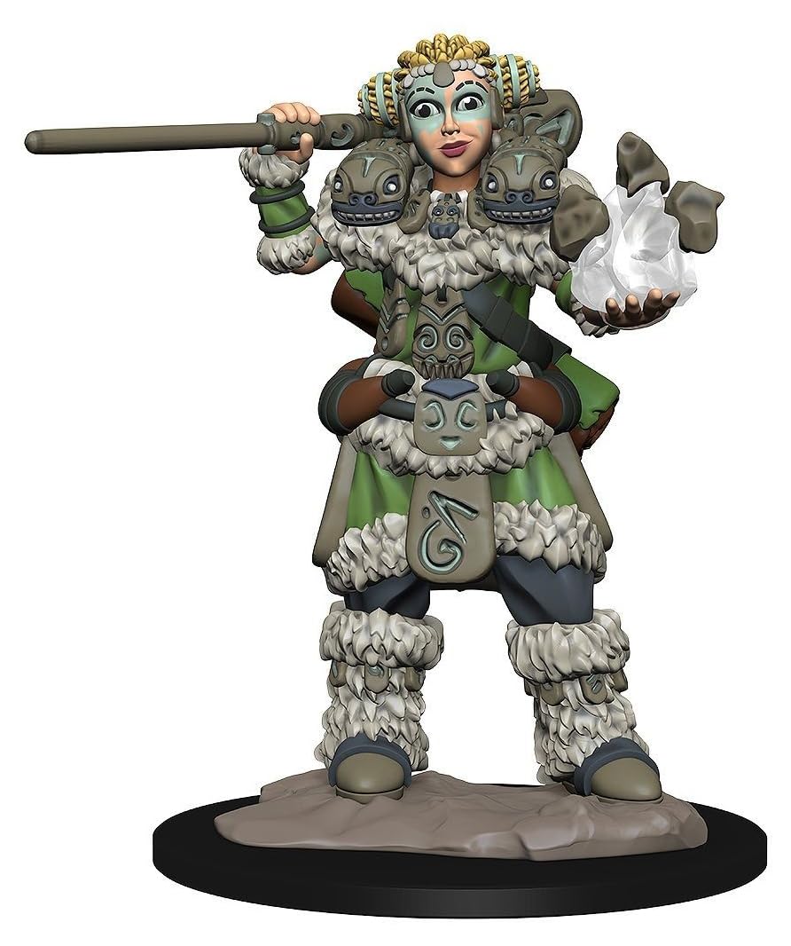 Wizkids Wzk73314 Girl Druid & Stone Creature Miniatures Pre-Painted Minis Wardlings