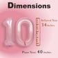 SUWEN 40 Inch Pink Foil Number Balloons 0-9 Jumbo Mylar Birthday Party Decorations for Girls