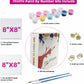 Hiolife 3 Pack Paint by Number Kits for Kids, 8X 8 inch Framed,Colorful Animals Oil Painting Kits for Girls and Boys, Painting S