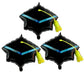 Soochat Graduation Cap Balloon, Graduation Foil Balloons | Grad Hat Balloons For Graduation Party Decorations 3Pcs
