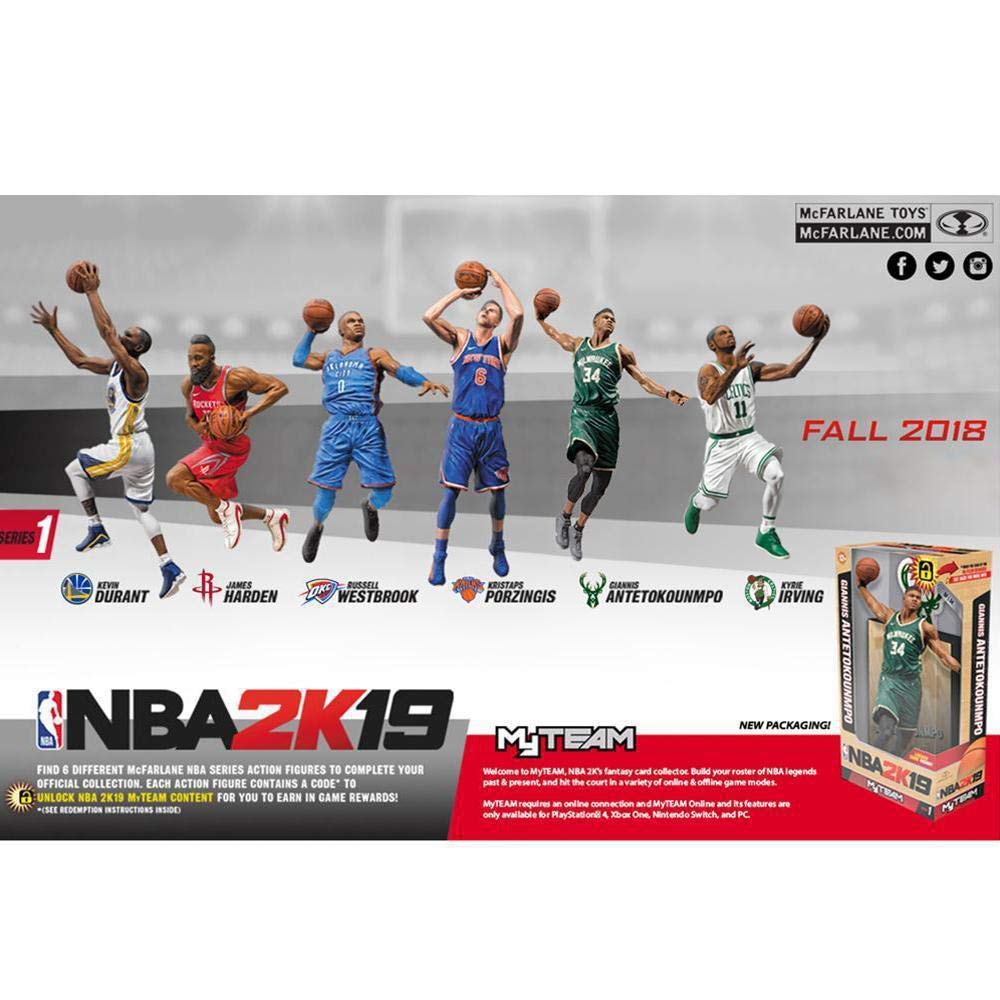 McFarlane Toys NBA 2K19 James Harden Action Figure - Red Plastic Collectible