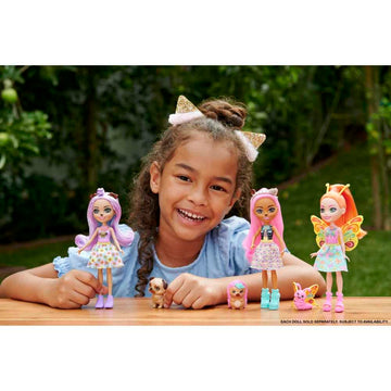 Enchantimals Dolls, City Tails Hensley Hedgehog Doll And Spiney Friend Figure, Small Doll With Removable Skirt And Accessories, Gifts For Kids, Hkn13