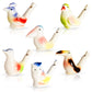 Gejoy 6 Pcs Bird Whistles Bird Water Whistles Porcelain Bird Call Whistle Colorful Ceramic Bird Whistles Toys for Kids Adults Bi