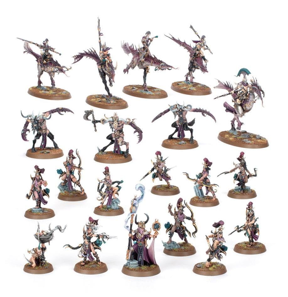 Games Workshop Warhammer Age of Sigmar Spearhead Hedonites of Slaanesh Model 70-18 Plastic 10"x12"x6"