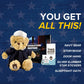 Zzz Bears Sailor Sleeptight Navy Teddy Bear With Storybook & Sleep System, Comforting Gift For Navy Kids, Helps With Bedtime Rou