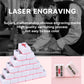 drizzle Pink Travel Mini Mahjong Set - 20mm Acrylic Tiles, 146 Pieces, Lightweight, Traditional Chinese Game, Portable Family Fun