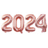 Goer 2025 Foil Number Balloons For 2025 New Year Eve Festival Party Supplies Graduation Decorations (Rose Gold,16 Inch)