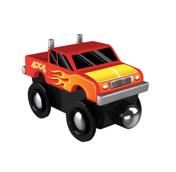 Masterpieces Monster Truck Wooden Toy Train Engine Toddler & Kids Toy