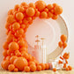 Nisocy Orange Balloon Arch Kit, 102Pcs 18In 12In 10In 5In Burnt Orange Latex Balloon Different Sizes For Fall-Themed Parties, Bi