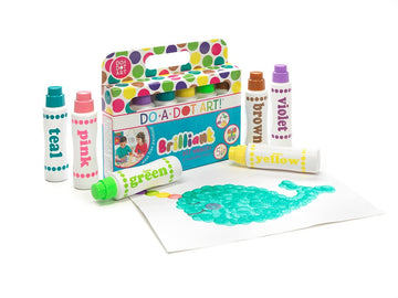 Do A Dot Art! Brilliant Colors 6 Pack Washable Paint Dot Markers Daubers for Children, The Original Dot Art Marker, Made in the