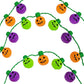 The Dreidel Company Halloween Necklace Light-Up Colorful Necklace, Costume Accessory, Spooky Party Favor, 25' Necklace (Multicolor Pumpkin Necklace, Single)