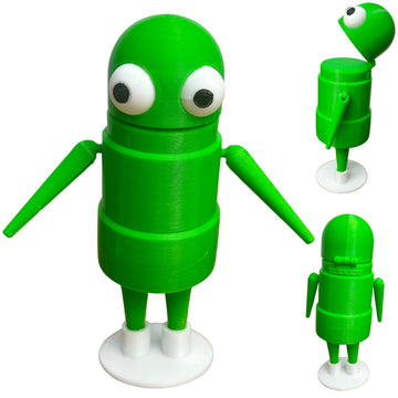 Superbe Repo 3D Printed Character Figure, R.E.P.O Horror Game Posable Articulated Collectible Model For Fans Gift (Green)