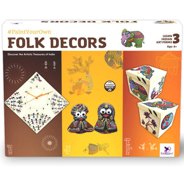 Toykraftt Art And Craft Diy Painting Kit For Kids Ages 8-12 - Learn Madhubani, Warli & Gond Art - Best Birthday Gift For Girls 8