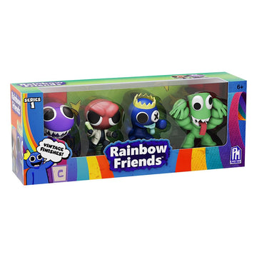 Rainbow Friends - Vintage Minifigure 4-Pack (Four 2.5'' Collectible Figures, Series 1)