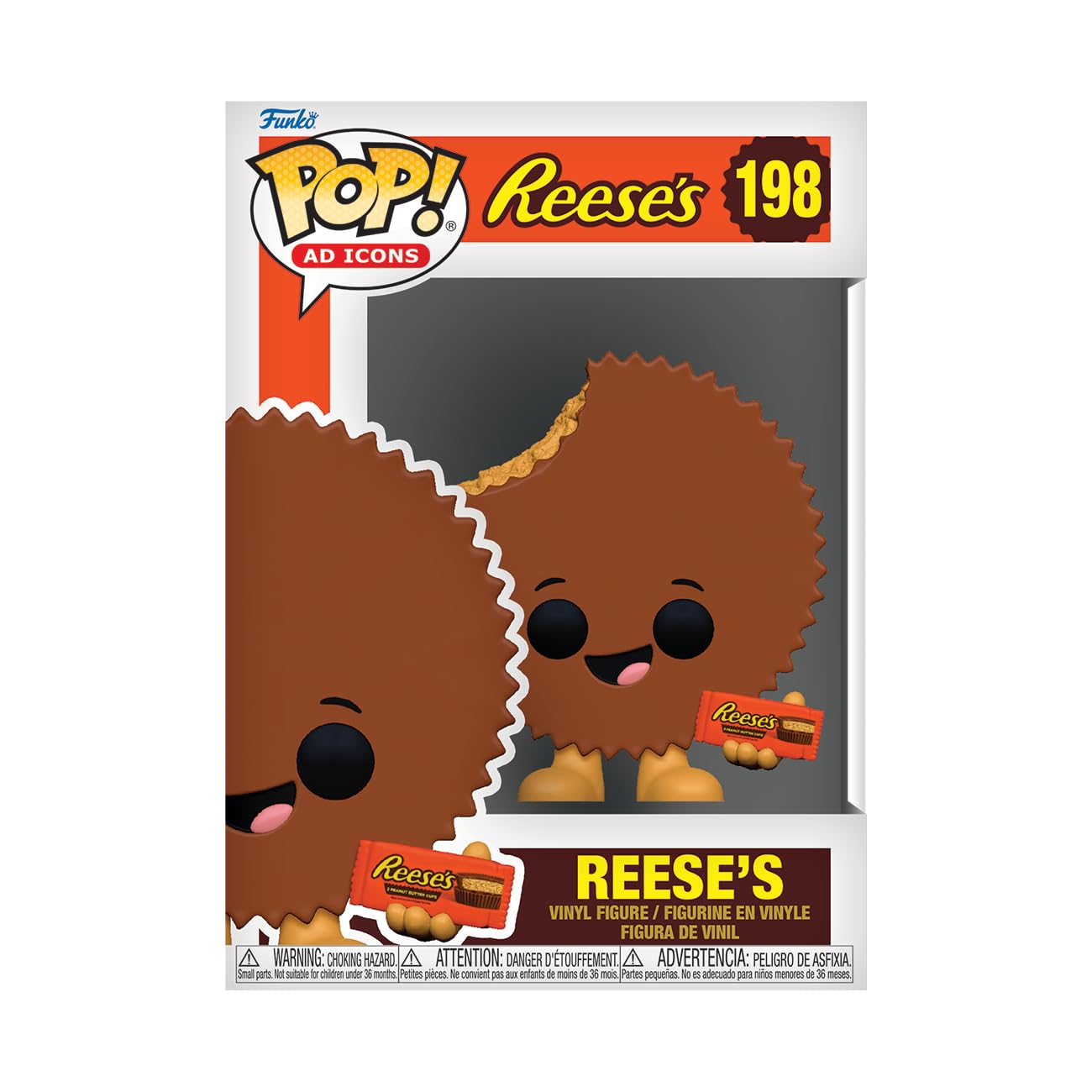 Funko POP! Ad Icons Reese's Cup Vinyl Figure - Multicolor Collectible - Model 72540 - Official Merchandise for Kids & Adults