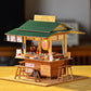 Cjeuxnr Miniature Dollhouse Kit - Japanese Restaurant Wooden Toy with Furniture & LED Lights, One Size