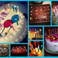 Colorflame Multicolor Birthday Candles (12 Pack) - Unscented Wax Holders for Celebrations