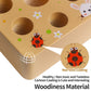 Skrtuan Carrot Harvest Game Wooden Toy For Toddler 1 2 3 Year Old Boys And Girls, Montessori Toys For Baby And Kids Preschool, Educational Toys Shape Sorting Matching Puzzle Gift Toy, Fine Motor Skill